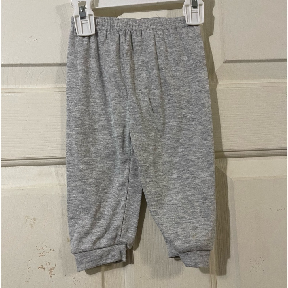 Infant Baby Boys Size 6-9 Months CJP Gray With Tiger Bottom Pants